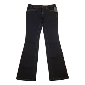 Mossimo Skinny Bootcut Black JeansMid-rise Super Stretch Size 2
